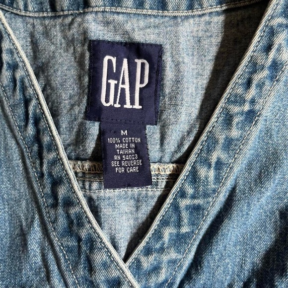 Authentic Vintage Y2K 2001 GAP Blue Denim Vest - Picture 3 of 3